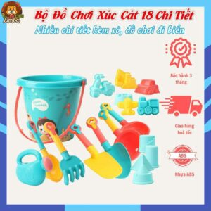 Đồ Chơi Xúc Cát 18 Chi Tiết, Đồ Chơi Đi Biển Cho Bé Trai, Bé GáiĐồ Chơi Xúc Cát 18 Chi Tiết, Đồ Chơi Đi Biển Cho Bé Trai, Bé Gái