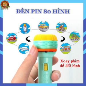 Đèn Pin Chiếu Hình Nhiều Chủ Để, Sắc Nét Cho Bé, Đèn Pin Chiếu Ảnh Ngộ Nghĩnh Cho Bé