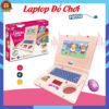 Đồ Chơi Máy Tính Trẻ Em, Đồ Chơi Laptop Cho Bé Phát Sáng, Phát Nhạc