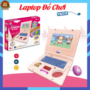 Đồ Chơi Máy Tính Trẻ Em, Đồ Chơi Laptop Cho Bé Phát Sáng, Phát Nhạc