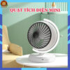 Quạt Mini Tích Điện Hình Quả Địa Cầu, Có Đèn Led Đa Năng