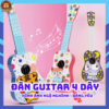 Đàn Ghita Ukulele Mini Bằng Nhựa In Họa Tiết Hoạt Hình Dễ Thương Có Hộp Làm Quà Tặng Cho Bé
