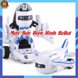 Máy Bay Biến Hình Thành Robot Chạy Bằng Pin - Có Đèn Và Nhạc Vui Nhộn